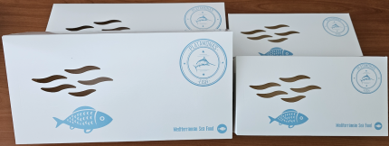 Paper- PL - Fish Boxes Kraft or White  Colors